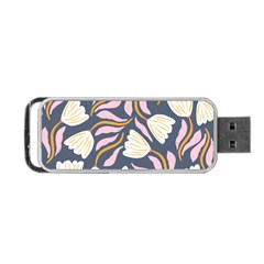 Flowers Pattern Floral Pattern Portable Usb Flash (one Side)