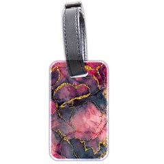 Pink Texture Resin Luggage Tag (two Sides) by Vaneshop