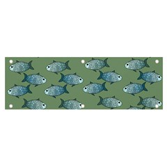 Fishes Pattern Background Theme Banner And Sign 6  X 2 