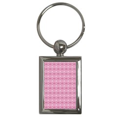 Pattern Print Floral Geometric Key Chain (rectangle)