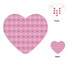 Pattern Print Floral Geometric Playing Cards Single Design (heart)