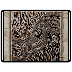 Zebra Abstract Background Two Sides Fleece Blanket (large)