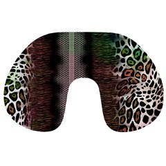 Leopard Animal Shawl Honeycomb Travel Neck Pillow