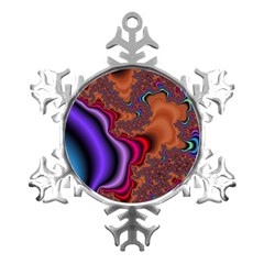 Colorful Piece Abstract Metal Small Snowflake Ornament