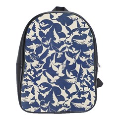 Bird Animal Animal Background School Bag (large)
