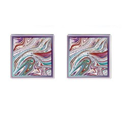 Abstract Background Ornamental Cufflinks (square) by Vaneshop