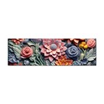 3d Flower Bloom Embossed Pattern Sticker (Bumper)