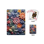 3d Flower Bloom Embossed Pattern Playing Cards Single Design (Mini)