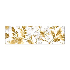 Flowers Gold Floral Sticker Bumper (100 Pack) by Vaneshop
