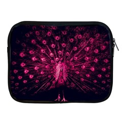 Peacock Pink Black Feather Abstract Apple Ipad 2/3/4 Zipper Cases by Wav3s