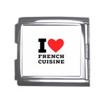 I love French cuisine Mega Link Italian Charm (18mm) Front