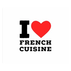 I Love French Cuisine Premium Plush Fleece Blanket (small) by ilovewhateva