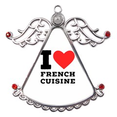 I Love French Cuisine Metal Angel With Crystal Ornament by ilovewhateva