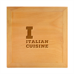 I Love Italian Cuisine Wood Photo Frame Cube by ilovewhateva