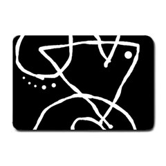 Mazipoodles In The Frame - Black White Small Doormat by Mazipoodles