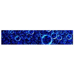 Blue Bubbles Abstract Small Premium Plush Fleece Scarf