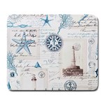 Nautical Lighthouse Vintage Postcard French Writing Large Mousepad