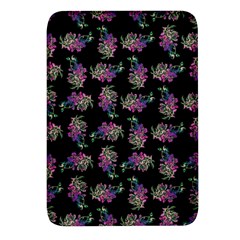 Midnight Noir Garden Chic Pattern Rectangular Glass Fridge Magnet (4 Pack) by dflcprintsclothing