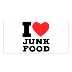 I Love Junk Food Satin Shawl 45  X 80  by ilovewhateva