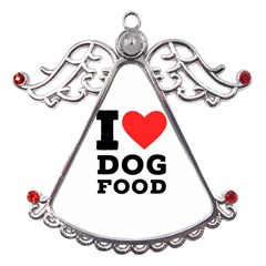 I Love Dog Food Metal Angel With Crystal Ornament by ilovewhateva