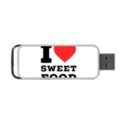 I Love Sweet Food Portable Usb Flash (two Sides) by ilovewhateva