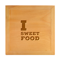 I Love Sweet Food Wood Photo Frame Cube by ilovewhateva