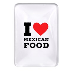 I Love Mexican Food Rectangular Glass Fridge Magnet (4 Pack) by ilovewhateva