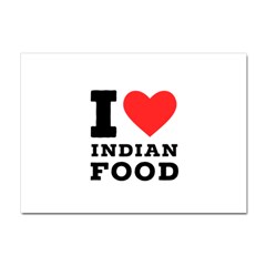 I Love Indian Food Crystal Sticker (a4)