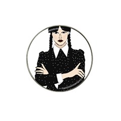 Wednesday Addams Hat Clip Ball Marker (10 Pack) by Fundigitalart234