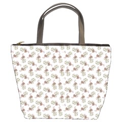 Warm Blossom Harmony Floral Pattern Bucket Bag by dflcprintsclothing