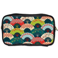 Japanese Fans Bright Pattern Toiletries Bag (two Sides) by Cowasu