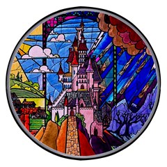 Beauty Stained Glass Castle Building Wireless Fast Charger(black) by Cowasu