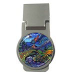 Psychedelic Landscape Money Clips (Round)  Front