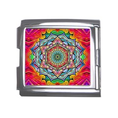 Mandalas Psychedelic Mega Link Italian Charm (18mm) by Cowasu