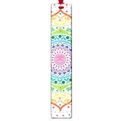 Mandala Pattern Rainbow Pride Large Book Marks