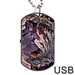 Prismatic Pride Dog Tag Usb Flash (one Side) by MRNStudios