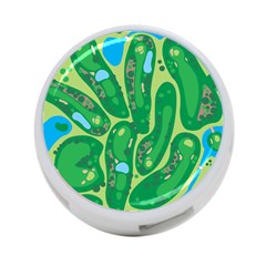 Golf Course Par Golf Course Green 4-port Usb Hub (two Sides) by Cowasu