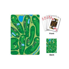 Golf Course Par Golf Course Green Playing Cards Single Design (mini) by Cowasu