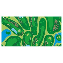 Golf Course Par Golf Course Green Banner And Sign 8  X 4  by Cowasu