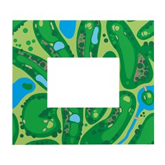 Golf Course Par Golf Course Green White Wall Photo Frame 5  X 7  by Cowasu