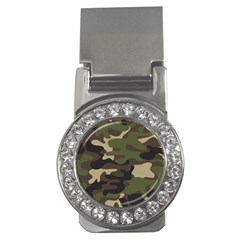 Texture Military Camouflage Repeats Seamless Army Green Hunting Money Clips (cz) 