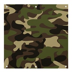 Texture Military Camouflage Repeats Seamless Army Green Hunting Banner And Sign 4  X 4  by Cowasu