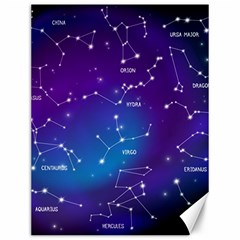 Realistic Night Sky With Constellations Canvas 12  X 16  by Cowasu