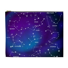 Realistic Night Sky With Constellations Cosmetic Bag (xl) by Cowasu