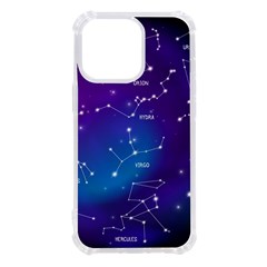 Realistic Night Sky With Constellations Iphone 13 Pro Tpu Uv Print Case by Cowasu