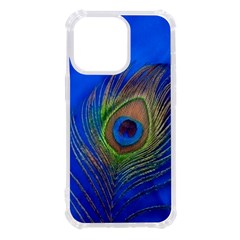 Blue Peacock Feather Iphone 13 Pro Tpu Uv Print Case by Amaryn4rt