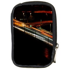 Highway Night Lighthouse Car Fast Compact Camera Leather Case