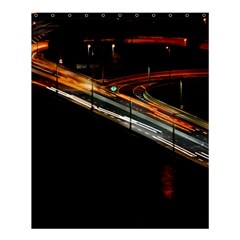 Highway Night Lighthouse Car Fast Shower Curtain 60  X 72  (medium) 