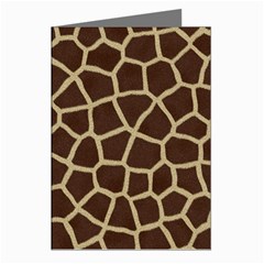 Giraffe Animal Print Skin Fur Greeting Cards (pkg Of 8) by Amaryn4rt