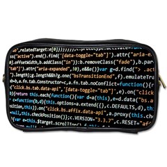 Close Up Code Coding Computer Toiletries Bag (two Sides) by Amaryn4rt